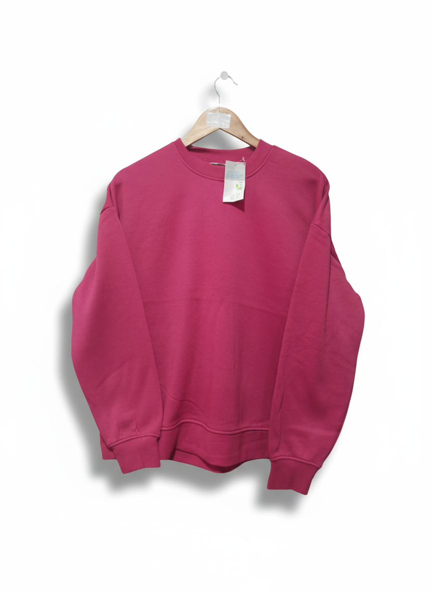 Womens Hot Pink  Oversized Scuba Sweatshirt | Primark W-24 / L-25