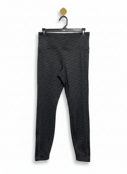 UMBRO |L| WAIST 29| REMIUM CHARCOAL MONOGRAM ACTIVE LEGGINGS