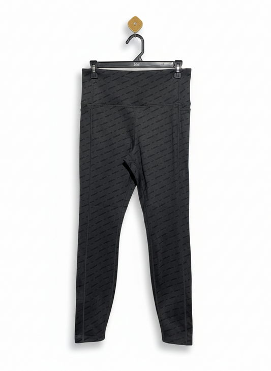 UMBRO |L| WAIST 29| REMIUM CHARCOAL MONOGRAM ACTIVE LEGGINGS
