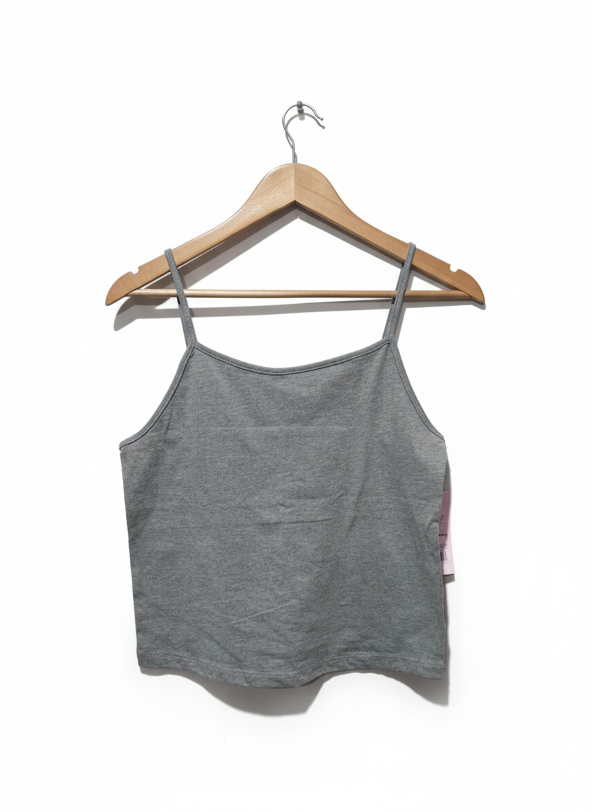 WILD FABLE|XXL|BUST 16.5|Grey Spaghetti Strap Crop Top