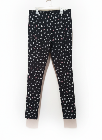 ATMOSPHERE Legging Activewear Pants Womens Small Black Floral Stretch High Rise