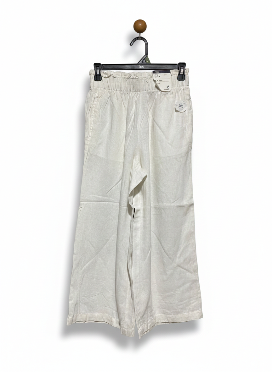 ANKO |M| WAIST 26| BLEND WIDE-LEG CULOTTES WITH ELASTIC PAPERBAG WAIST