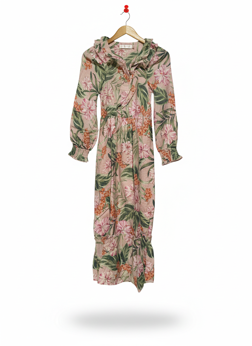 SUNNY GIRL |S| BUST 13| C3| FLORAL TIERED MAXI DRESS