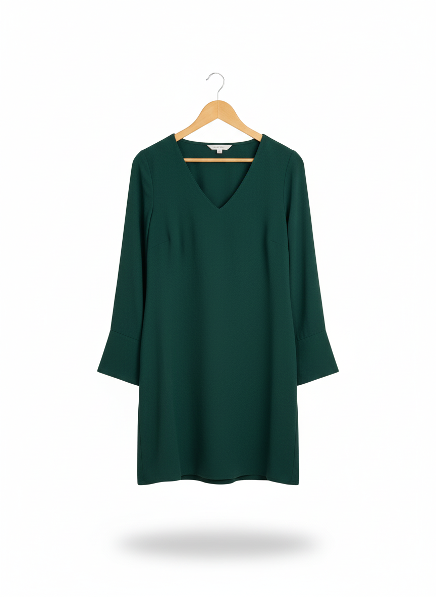 NEW H&M Graphite Gray Tunic Dress Sleeves