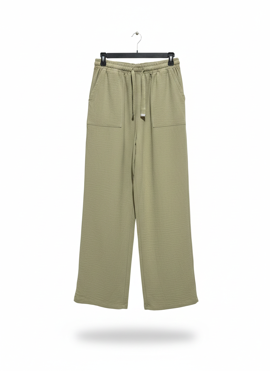 VALLEY GIRL |M| WAIST 28|C1|  SAGE GREEN TEXTURED LOUNGE PANTS