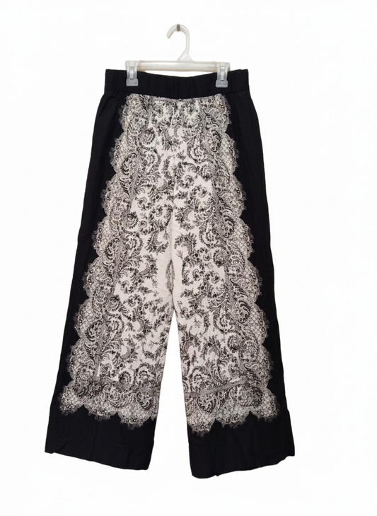 H&M Creamy Black Airy Pants