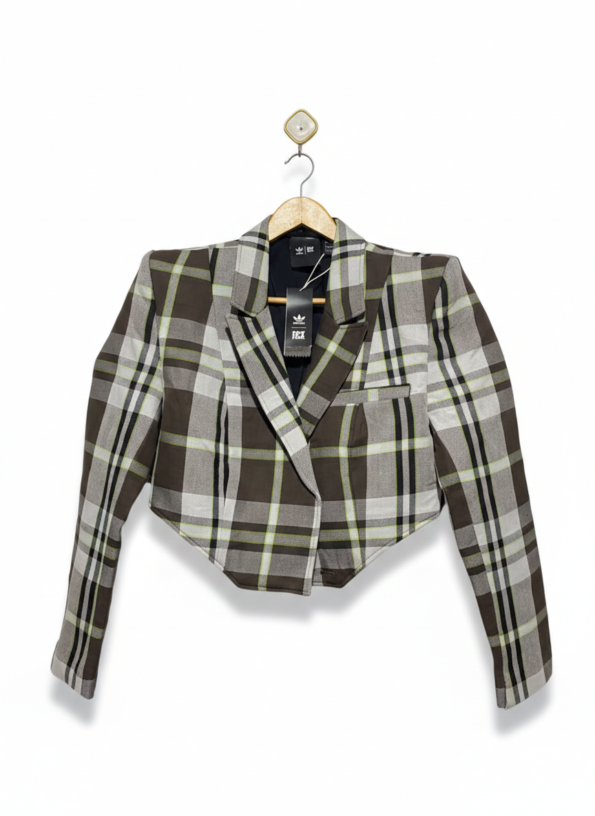 ADIDAS |L| BUST 19|  Ivy Park Beyoncé plaid short dress jacket