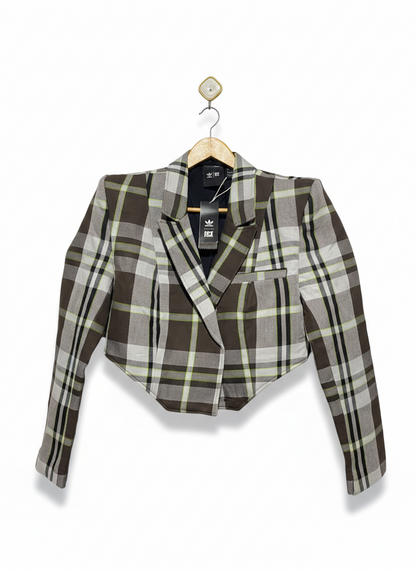 ADIDAS |L| BUST 19|  Ivy Park Beyoncé plaid short dress jacket