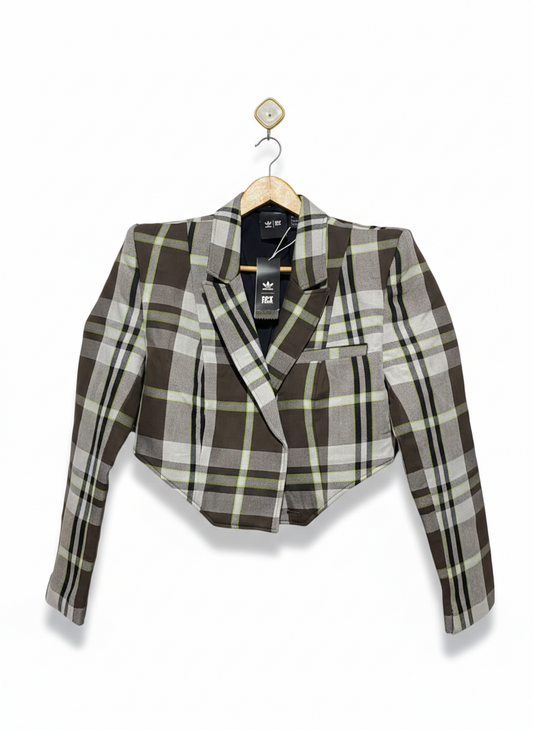 ADIDAS |L| BUST 19|  Ivy Park Beyoncé plaid short dress jacket