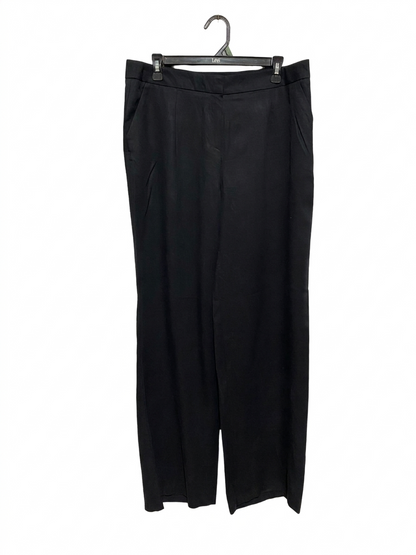 M&S |XL| WAIST 34| B7| PREMIUM HIGH-WAISTED WIDE LEG TAILORED TROUSERS - BLACK