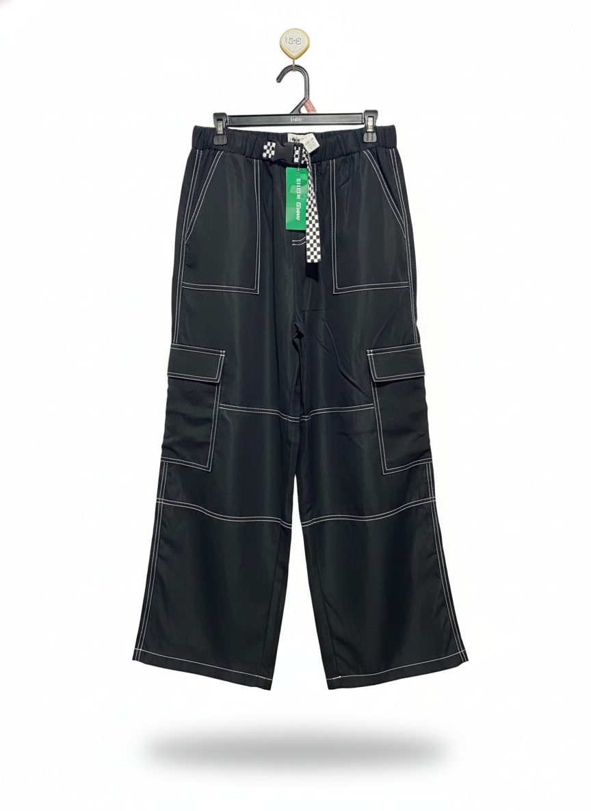 SHEIN |M| WAIST 28| High Waist Slant Pocket Fold Pleated Pants