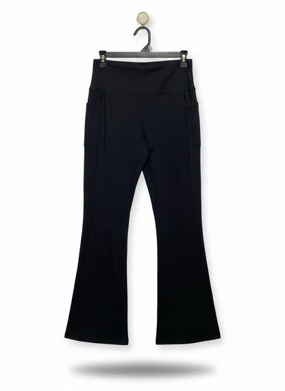 WILLIT |M| WAIST 28| HIGH-RISE FLARE YOGA PANTS WITH SIDE POCKETS