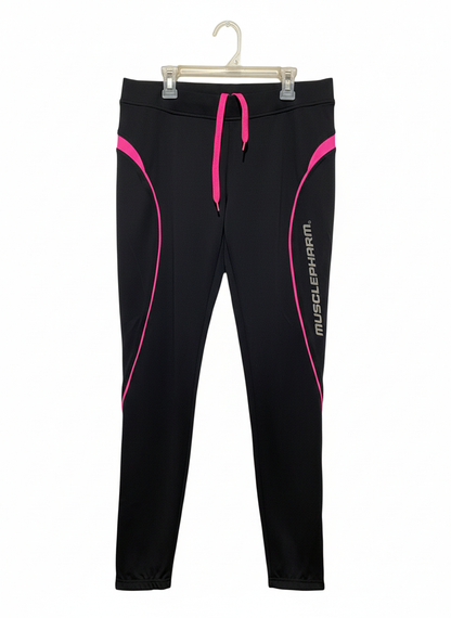 MUSCLE PHARM |M| WAIST 32| Women's Full-Length Leggings with Contrast Piping