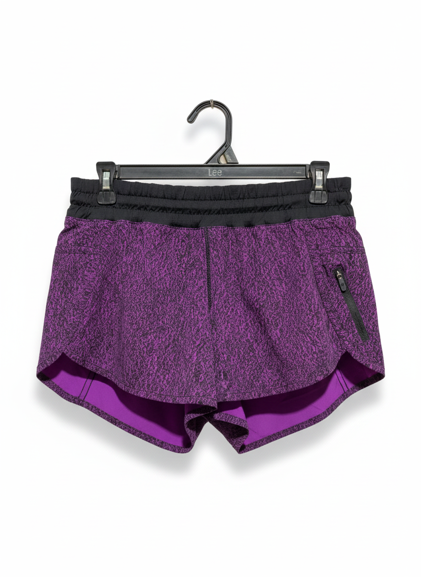 LULULEMON |L| WAIST 29| SPEED UP LOW-RISE LINED RUNNING SHORTS IN HEATHERED MAGENTA