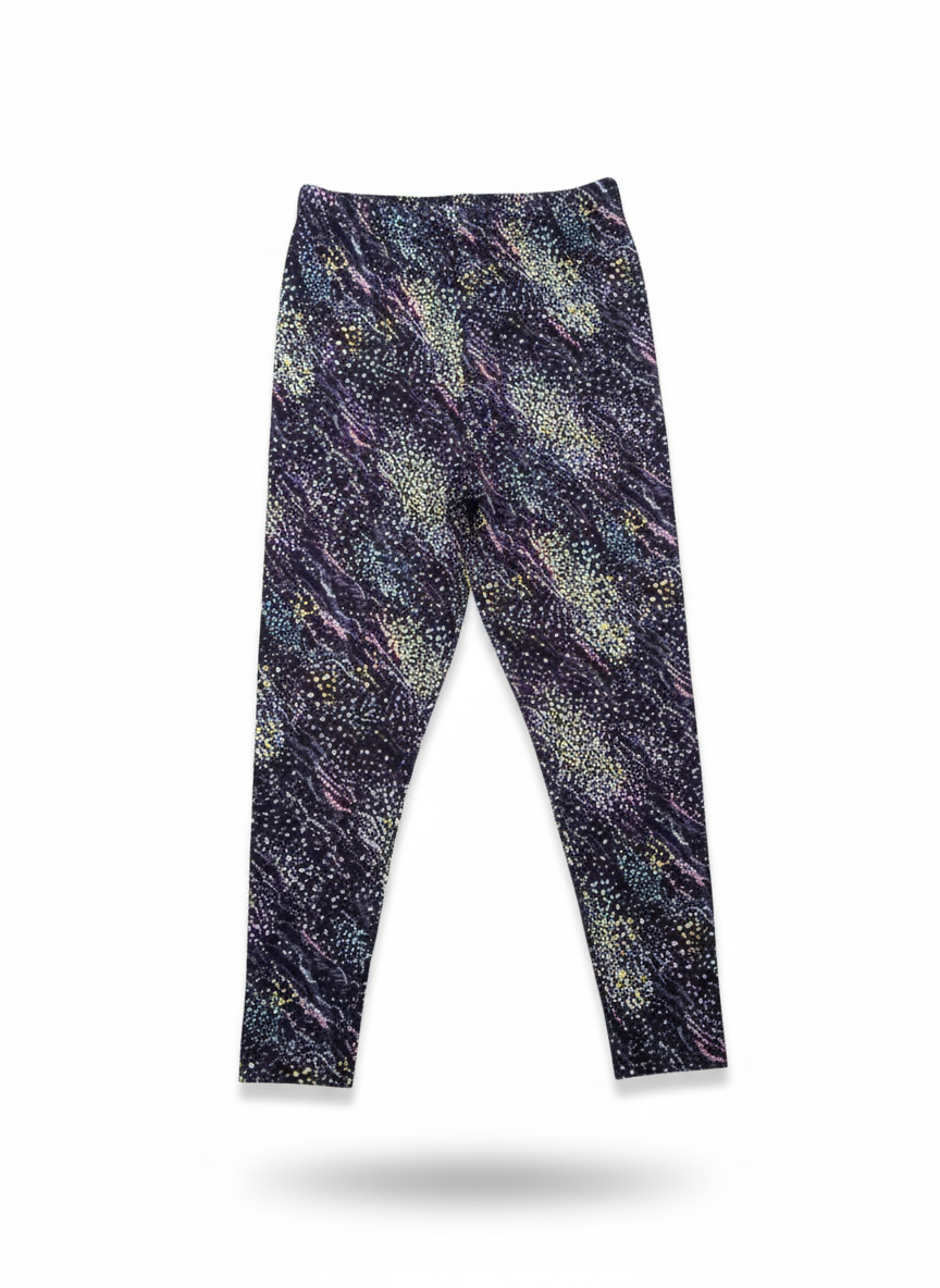 F&F Women's Leggings With A Colorful Speckled Or Floral Pattern