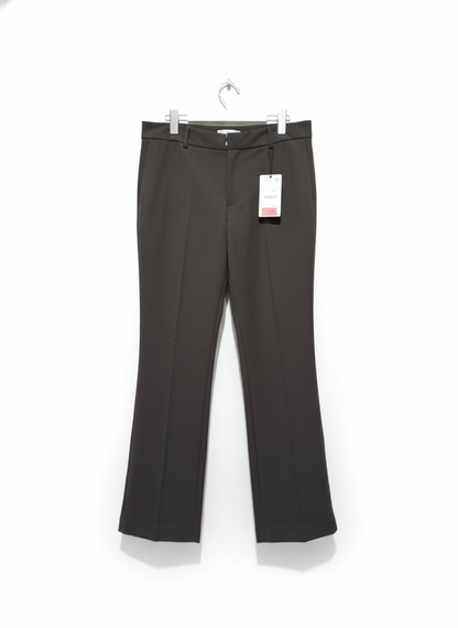 ZARA|L|WAIST 38|Women's Dark Green Flared Trousers