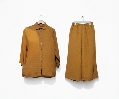 All About Eve Women's Mustard Two-Piece Outfit