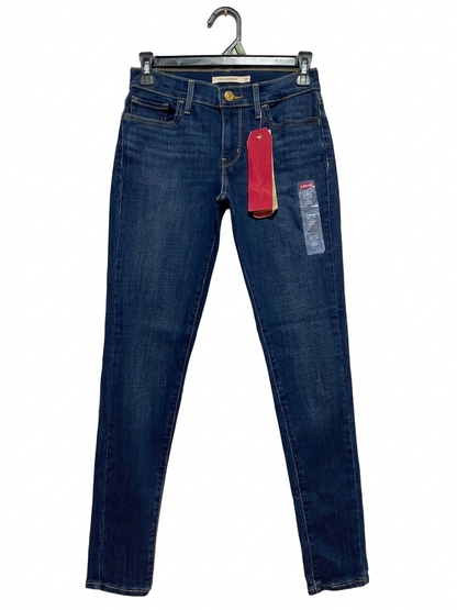LEVIS |S| WAIST 26| B7| SKINNY JEANS – DARK WASH STRETCH DENIM