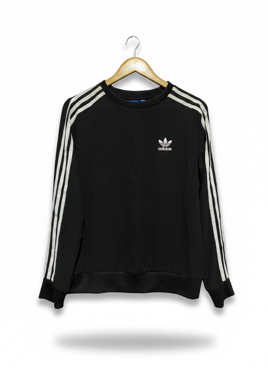 ADIDAS |S| BUST 20|B12| ORIGINALS 3-STRIPES CHIFFON CREW T-SHIRT