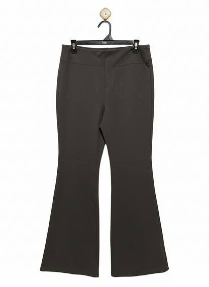 HALARA |L| WAIST 30| DARK CHOCOLATE FLARE PANTS