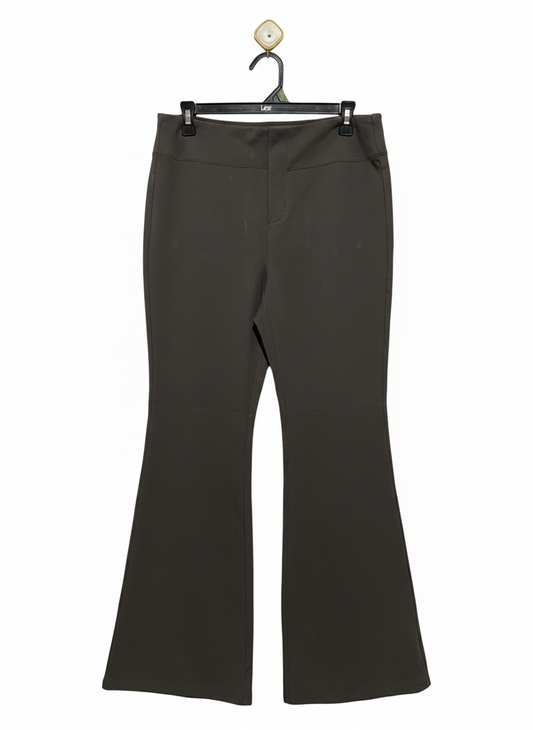 HALARA |L| WAIST 30| DARK CHOCOLATE FLARE PANTS
