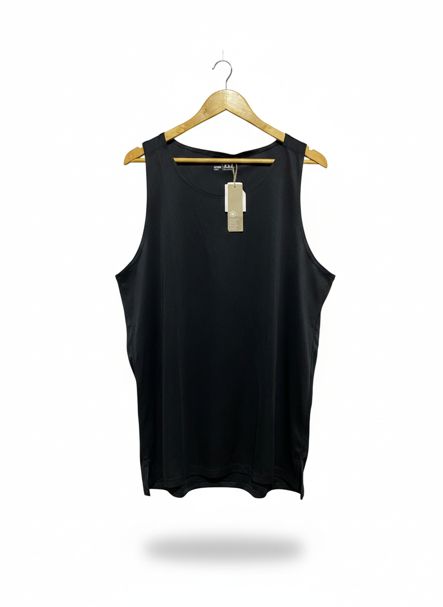ANKO |XXL| BUST 22| MEN'S BLACK PERFORMANCE TANK TOP