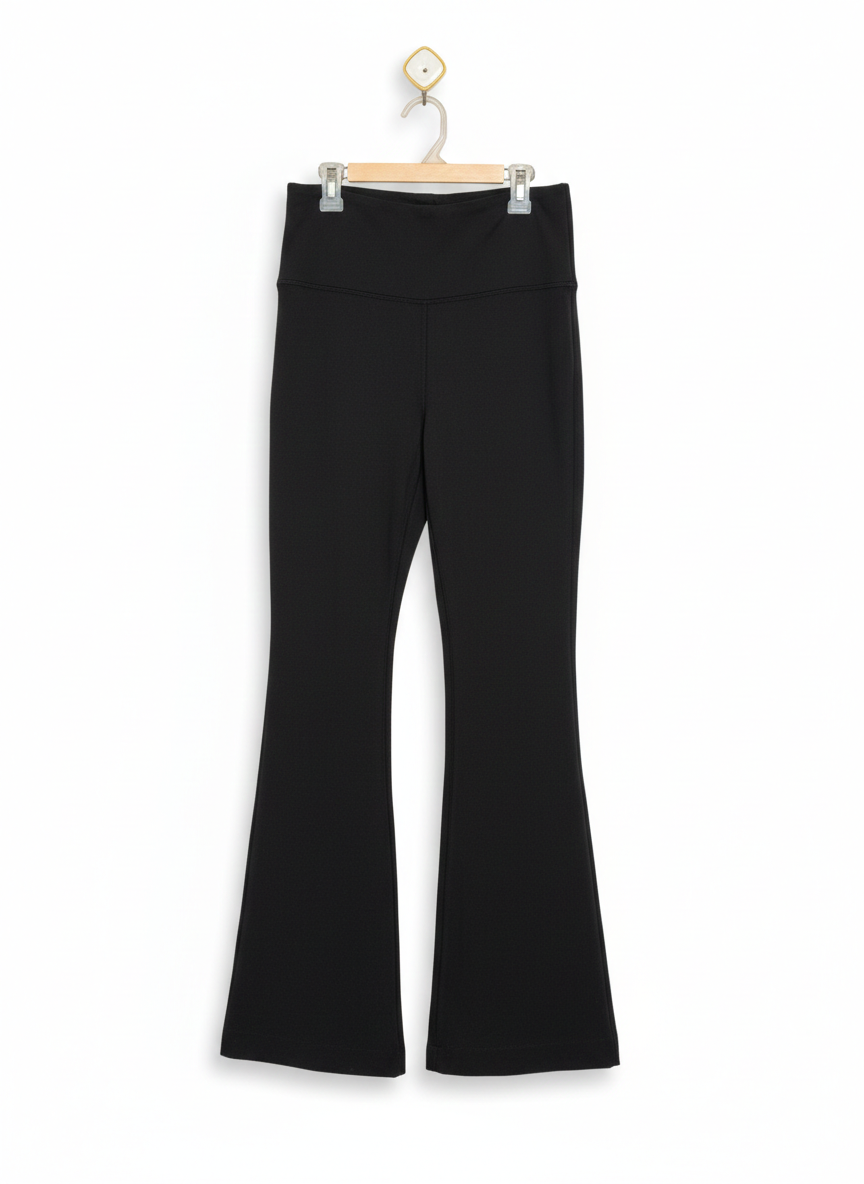 LULULEMON |S| WAIST 26| Black High-Waisted Flared Leggings