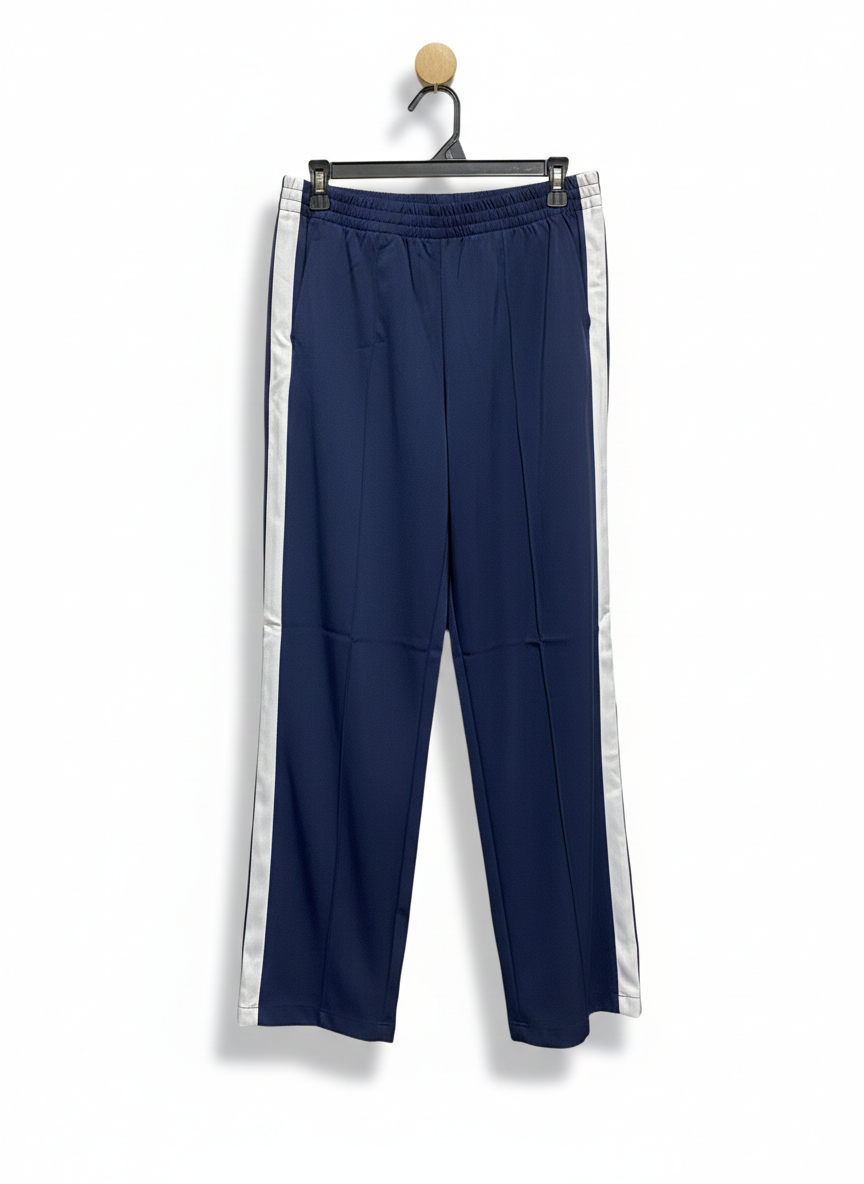 ANKO |L| WAIST 30| C7| CLASSIC NAVY SIDE-STRIPE TRACK PANTS