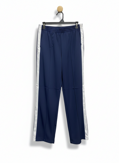 ANKO |L| WAIST 30| C7| CLASSIC NAVY SIDE-STRIPE TRACK PANTS