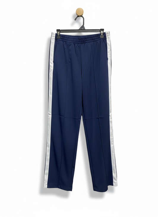 ANKO |L| WAIST 30| C7| CLASSIC NAVY SIDE-STRIPE TRACK PANTS