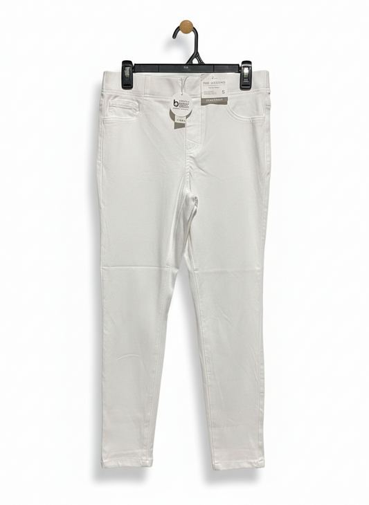GRAE DENIM |L| WAIST 30| B11| SLEEK WHITE FORM-FITTING PANTS WITH COMFORT STRETCH AND POLISHED FINISH