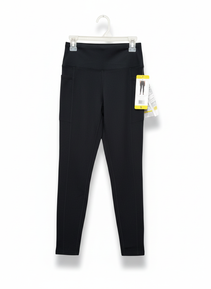 DANSKIN|S|WAIST 24|Black Athletic Leggings with Side Pockets