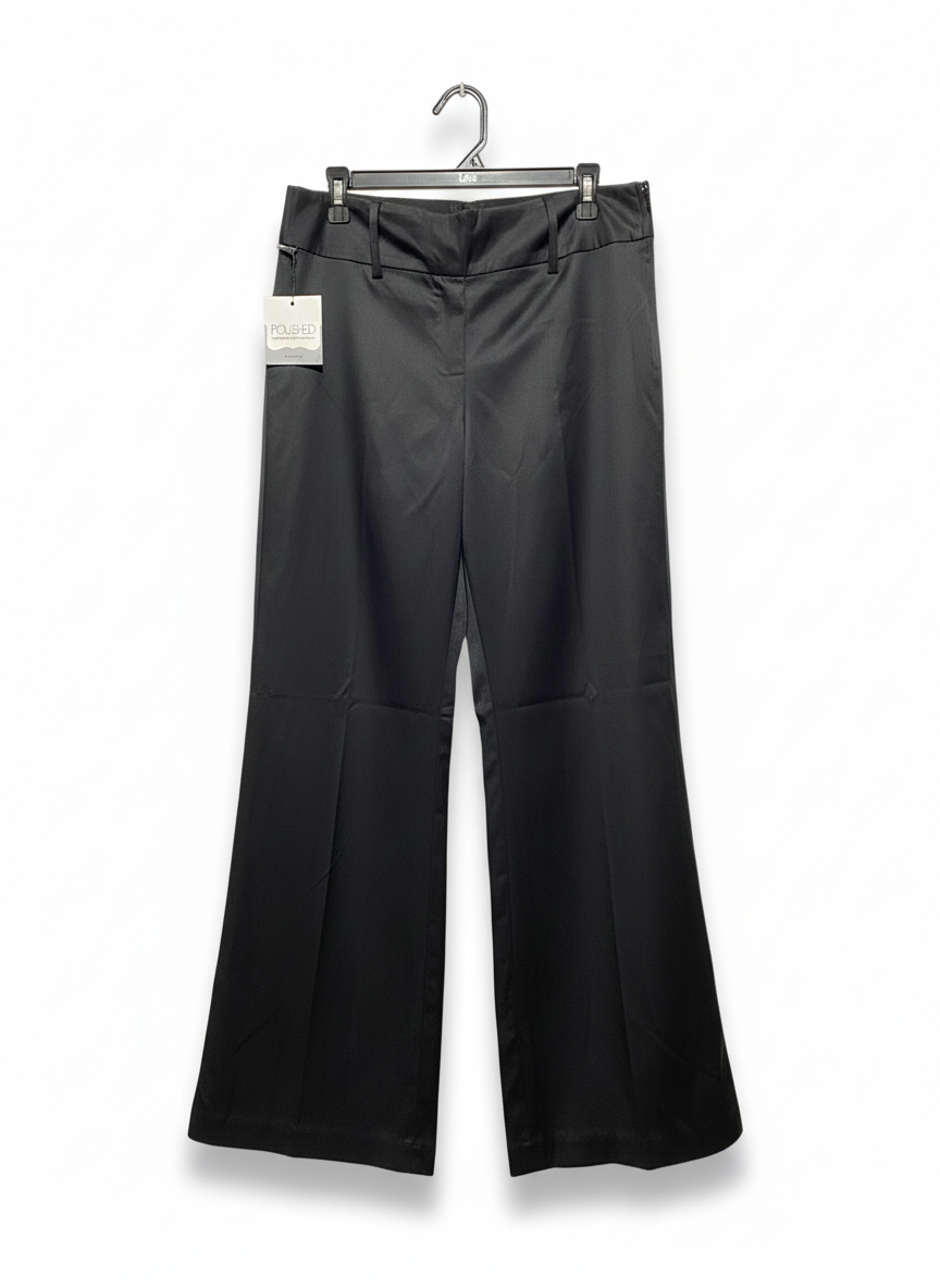 MAURICES|XL|WAIST 34| C8| Flavia Style Satin Black Pants