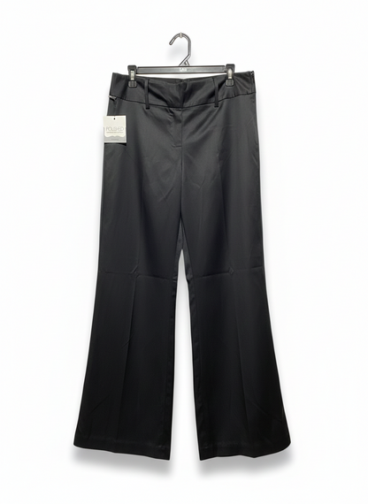MAURICES|XL|WAIST 34| C8| Flavia Style Satin Black Pants