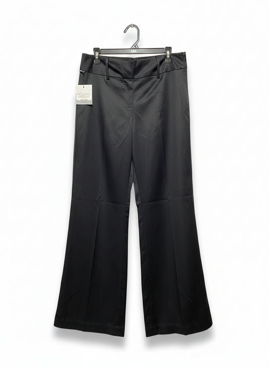 MAURICES|XL|WAIST 34| C8| Flavia Style Satin Black Pants