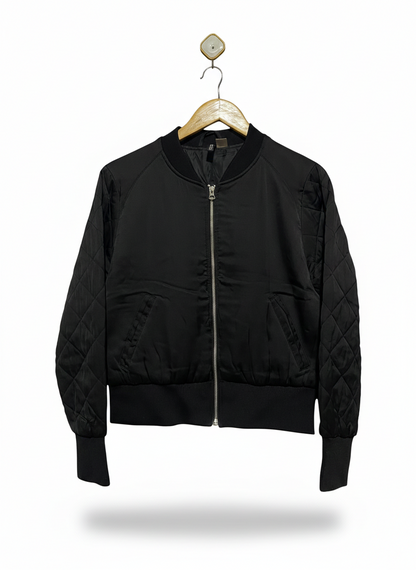 H&M DIVIDED |L| BUST 22| Diamond Quilted Bomber Jacket