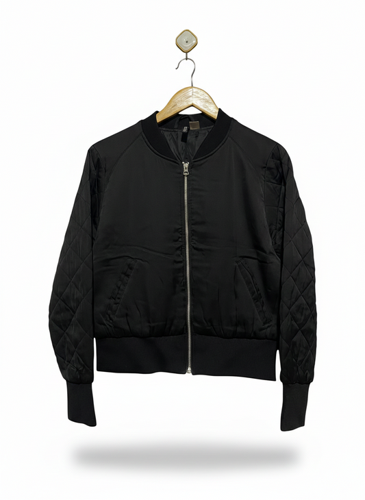 H&M DIVIDED |L| BUST 22| Diamond Quilted Bomber Jacket