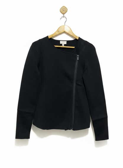 WITCHERY |M| BUST 17| Black Asymmetrical Zip Jacket