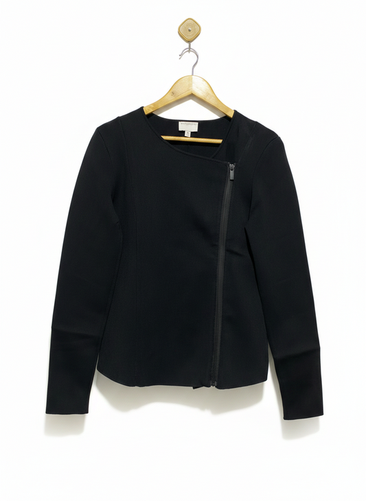 WITCHERY |M| BUST 17| Black Asymmetrical Zip Jacket