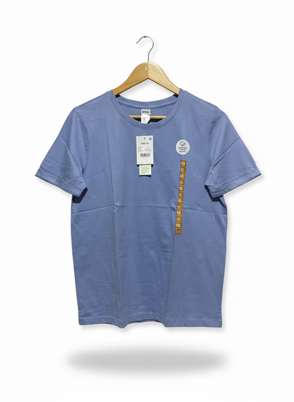 ANKO |M| BUST 18|B12| CORE BASICS SOFT LAVENDER BLUE COTTON TEE