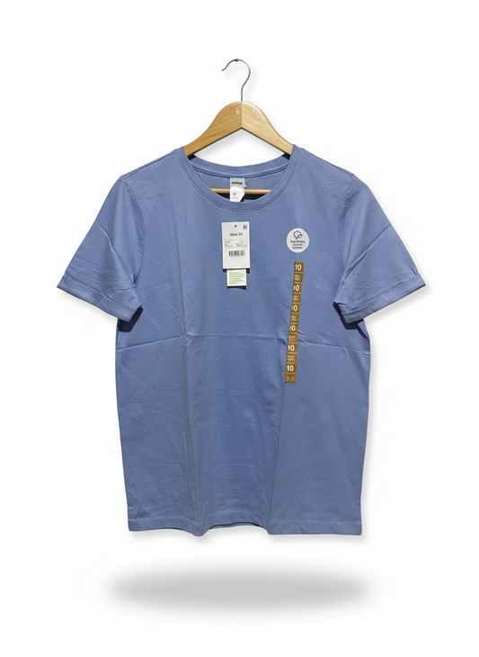 ANKO |M| BUST 18|B12| CORE BASICS SOFT LAVENDER BLUE COTTON TEE