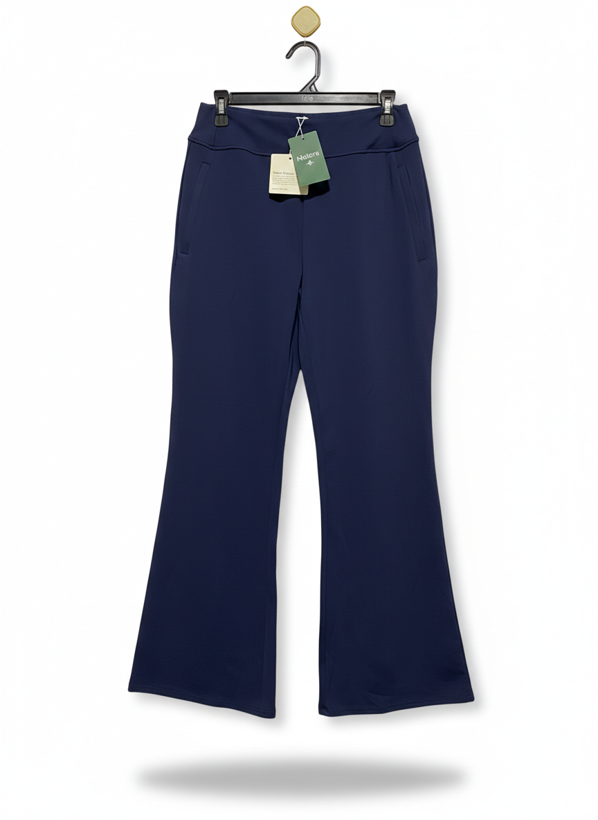 HALARA |M| WAIST 28|  WIDE-LEG SILHOUETTE, ELASTICATED WAISTBAND, SIDE SEAM POCKETS