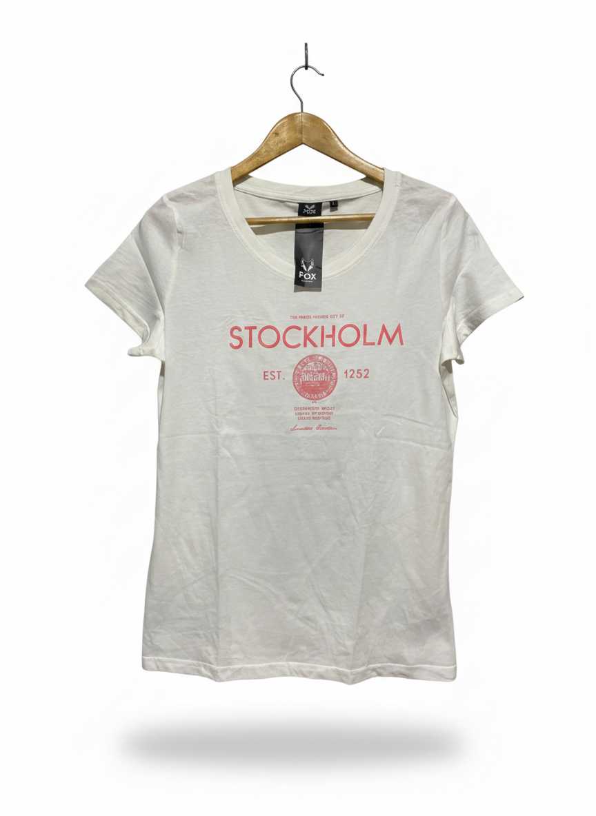 FOX |L| BUST 20| B12| VINTAGE-STYLE STOCKHOLM GRAPHIC TEE