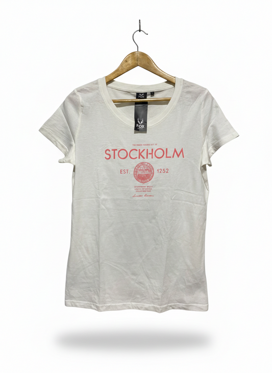 FOX |L| BUST 20| B12| VINTAGE-STYLE STOCKHOLM GRAPHIC TEE