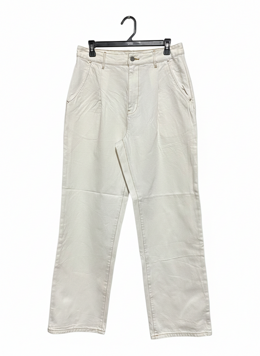 COUNTRY ROAD |XL| WAIST 32||B12| Offwhite Wide Leg High Jeans