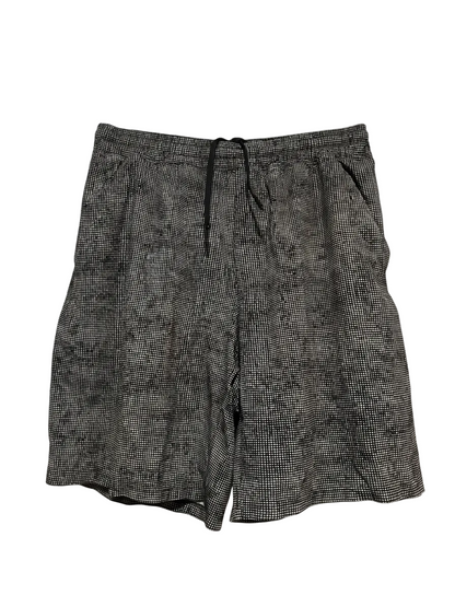 LULULEMON | L| WAIST 30| GREY TEXTURED ELASTICATED WAIST SHORTS
