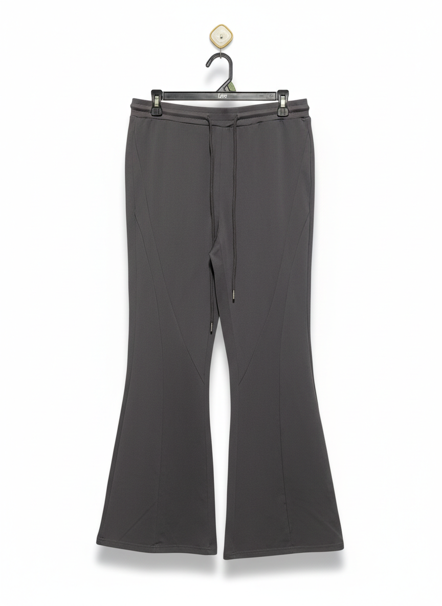 SHEIN |XL| WAIST 32| C1| WOMEN'S HIGH-WAISTED FLARE YOGA PANTS - CHARCOAL ANTHRACITE