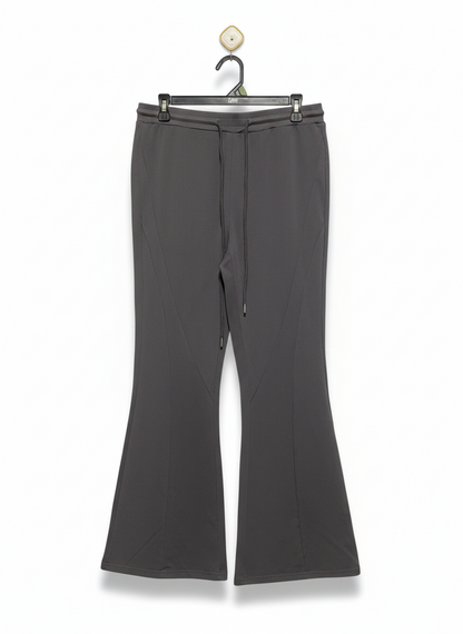 SHEIN |XL| WAIST 32| C1| WOMEN'S HIGH-WAISTED FLARE YOGA PANTS - CHARCOAL ANTHRACITE