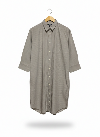 UNIQLO |XL| BUST 23| VERTICAL STRIPED COLLARED SHIRT DRESS