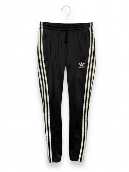 ADIDAS |S| WAIST 27| B13| CLASSIC THREE-STRIPE SLIM FIT JOGGERS IN SLEEK BLACK AND WHITE